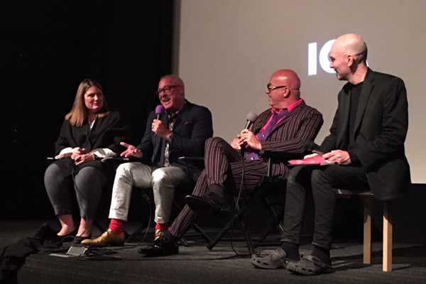 Directors P.David Ebersole and Todd Hughes at a Q&A screening of Mansfield 66/67.